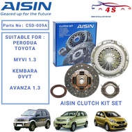 Perodua Myvi 1.3,  Kembara DVVT, Avanza 1.3 Clutch Kit Set Aisin Japan