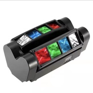 MATA Spider Lamp 8 LED Eyes DMX Lighting Moving Beam Stage Spotlight Auto Sound RGBW Light