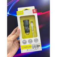 AIVR B101 2USB CAR CHARGER & IPHONE CABLE 3A