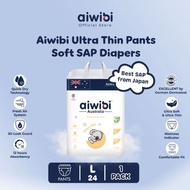 AIWIBI Premium ULTRA THIN Pants Soft SAP L24 Pants Baby Diapers AWB16