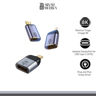 8K 60Hz Female to USB Type C Male Display Port DP Adapter