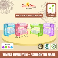 PACKAGE YUKI/ SPICE BOX KITCHEN SPICE RACK PLASTIC SPICE RACK / STACKING RACK SPICE BOX YUKI + 7 SMA