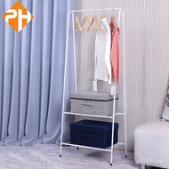 Floor Folding Multifunctional Iron Art Bedroom Simple Furniture Hanger Storage Single-Pole Coat Rack