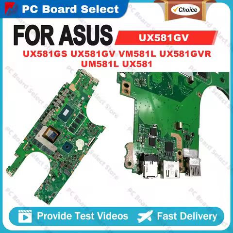 UX581GV Mainboard For ASUS ZenBook UX581 UX581GW UX581G UX581GS Laptop Motherboard W/i7-9750H i9-998