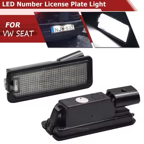 2x For VW GTi Golf 4 5 6 7 MK4 MK5 MK6 MK7 Passat B7 CC EOS Scirocco Beetle SMD Led License Plate Li