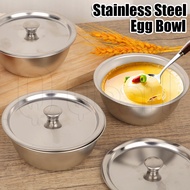 Stainless Steel Steamed Egg Bowl - Anti-Scalding, Thickened - Food Storage Container - Kitchen Cooki
