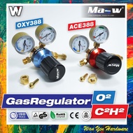 MASW OXYGEN (o2) & ACETYLENE (c2h2) Gas Regulator / Flowmeter Regulator/ Welder Regulator - O2 & C2H