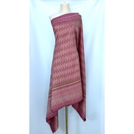 Silk Sarong 6-Shuttle Natural Color Big Zigzag Pattern Pink Choose Size Code 4L1-ST-25