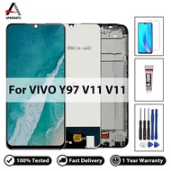 จอ LCD สำหรับ Vivo V11 V11iจอ LCD พร้อมแผงสัมผัสอะไหล่ซ่อมส่วนประกอบดิจิไทเซอร์เต็มชิ้นหน้าจอ LCD Y9