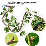 Reptile Bend-A-Branch Vines Flexible Leaves Pet Habitat Decor Climber Jungle Long Vines for Climbing