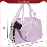 [PETSOLA] Pickleball Bag for Women, Pickleball Paddle Bag, Racket Bag Large with Shoulder Strap, Pic