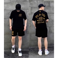 Unisex T-shirt Set H01 High Quality Cotton Round Neck Short Sleeves, Loose Form Printed -MinLocalbra