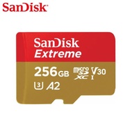 【現貨免運】SanDisk Extreme 256G A2 V30 UHS-I U3 micro SDXC Gopro 專用 記憶卡