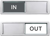 In or Out Sign,In Out Door Signs for Office Status,Slider Door Indicator Tells Whether In or Out, 7'