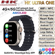 AMOLED HK Ultra ONE Smart Watch With Sim Slot And Wifi Camera 4G/5G Call Camera Voice Video NFC GPS Heart rate S9 Smartwatch Waterproof APP Store Pay DAIB