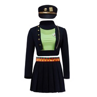 Women's Anime JOJO Cosplay Jotaro Kujo Costume Kujoh Jotaro Uniform Jacket Skirt with Hat Outfit