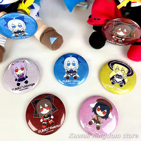 Touhou Project Cirno Reimu Hakurei Marisa Kirisame Tewi Inaba Reisen Udongein Inaba Cosplay Button P