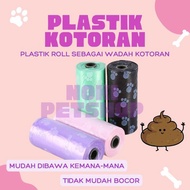 [BISA COD] PLASTIK KOTORAN 1 ROLL 15PCS KUCING ANJING ROLL SERBAGUNA HEWAN KELINCI KANTONG PLASTIK S