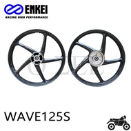 ENKEI Mags  Thailand mags 5 Spoke For HONDA WAVE125S wave125  F:1.4*17 R:1.4*17  black