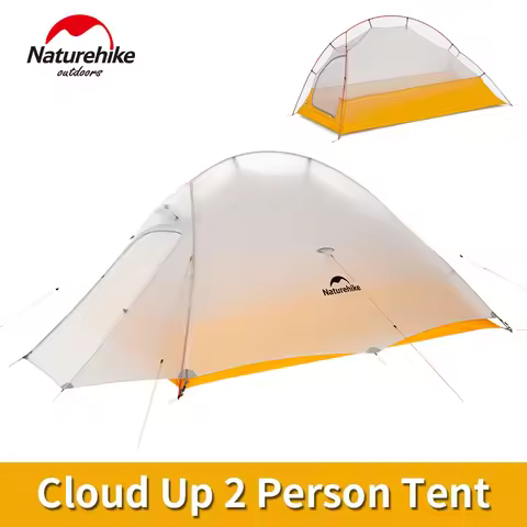 Naturehike Cloud Up 2 Tent 10D Nylon Waterproof Double Layer Portable 1-2 Person Hiking Camping Tent