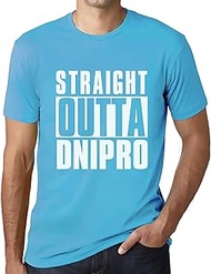 Men's Graphic T-Shirt Straight Outta Dnipro Eco-Friendly Limited Edition Short Sleeve Tee-Shirt Vint