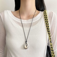 Korean and Japanese Blogger Fever Same Style Saddle Bag Long Necklace