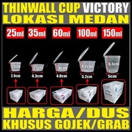 Thinwall Cup 25Ml 35Ml 60Ml 100Ml 150Ml Bulat Cup Sambel Gjk Medan