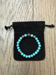 Chrome Hearts 克羅心四銀珠綠松石手鍊