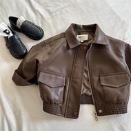 PREMIUM UNISEX CHILDREN'S LEATHER JACKET - DAHYE LEATHER JACKET - Boys' and Girls' LEATHER JACKET