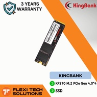 Flexi Tech Kingbank KP270 1TB M.2 2280 PCIe Gen 4x4 NVMe; up to 7400MB/s read,6800MB/s write