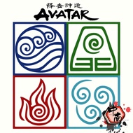 Wall Panel Multilayer Avatar The Last Airbender 4 Elements
