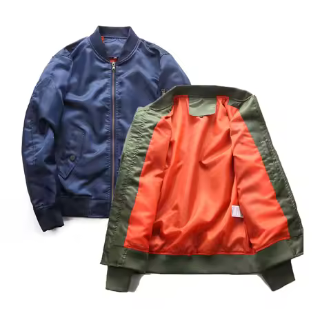 Bomber Jackets Y2k Men's Outdoor Jacket Safari Varsity Flight Pilot Jacket Spring Retro Coat For Men