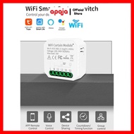Apaja Mini Smart Curtain Switch WiFi Tuya 2 CH Control Module 10A - WHD09