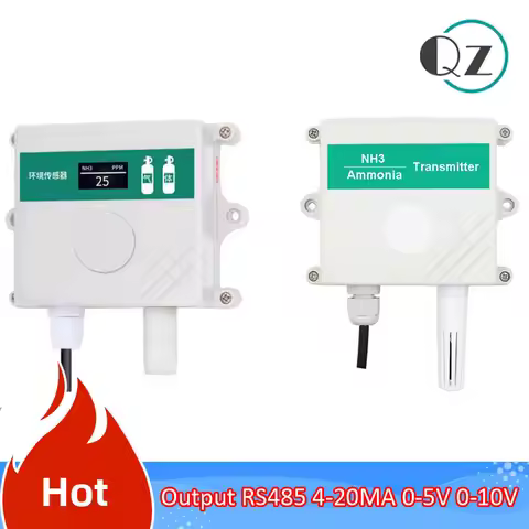 Ammonia Sensor NH3 Transmitter 500ppm Ammonia Concentration Gas Detector for Breeding Pigs and Chick