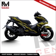 Sticker Decal Aerox 155 Decal Sticker Aerox 155 Striping Aerox Full Body Decal Aerox tatt