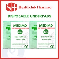 Disposable Underpad 10pcs 43x60cm/75x75cm EXP 4/2029 (MEDIMD)