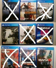 (包郵) 3隻PS4 Battlefield Hardline 刺客教條 IV 黑旗 The Last Guardian NBA 2K15 MAFIA III