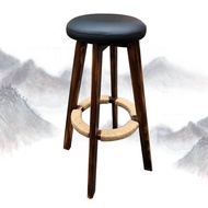Stool Bar Stool High Stool Solid Wood Bar Stool Counter Stool Home Use Rotating Stool Cashier Desk S