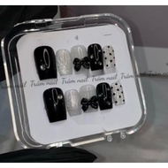 Cat eye short square fake nails (VN02)