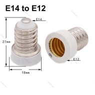 10x E14 to E12 Power Adapter Converter Lamp Extend Holder Base Socket for LED Light Bulb  Plug  MY16