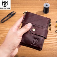 กระเป๋าสตางค์ใบสั้น กระเป๋าตังค์ผู้ชาย หนังแท้ BULLCAPTAIN 08 Genuine Leather Men's Wallet Coin Purs