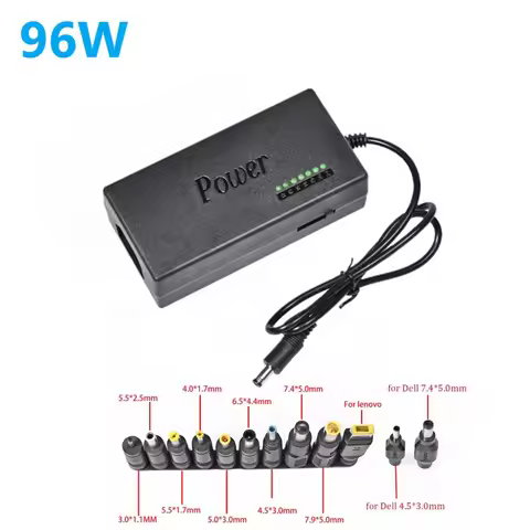 96W Universal AC Laptop Power Adapter 12V 15V 16V 18V 19V 4.5A 20V 24V Charger Portable For Asus Ace