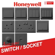 Black Honeywell R-Series Switch and Socket (SG Safety Mark Approved)