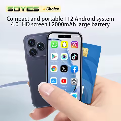 SOYES A18 Pro 4G LTE Android 12 Mini Smartphone 4.0 Inches 2GB RAM 16GB ROM Dual SIM Standby 2000mAh