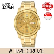 [Time Cruze] Seiko 5 SNKK20J  Automatic Japan Made Gold Tone Stainless Steel Men Watch  SNKK20 SNKK20J