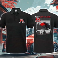 Kaos Polo Shirt  Nissan GTR Nissan Polo Shirt GTR Nismo Polo R35 R32  FabricCotton Wearable Both Men