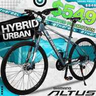🇸🇬 Ethereal Singapore Brand ⭐ Ethereal Hybrid Bicycle Full Hydraulic Front Suspension Bike ⭐ 700C 30 -Speed Hybrid Mountain Bicycle ⭐