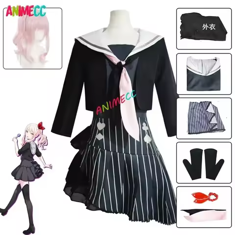 ANIMECC Akiyama Mizuki Cosplay Costume Project Sekai Colorful Stage Amia Cosplay Wig Halloween Carni