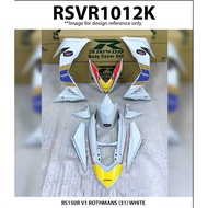 Cover Set Rapido RSX Honda 150 Rothmans (7) White Color RSX150 Accessories Motor Supra GTR RS-X 150 RS150 V1 V2 RS Putih