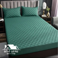 Cadar hotel hilton 3in1 set QUEEN size bedsheet | A+ Premium Quality Fitted bedsheet anti wrinkle r